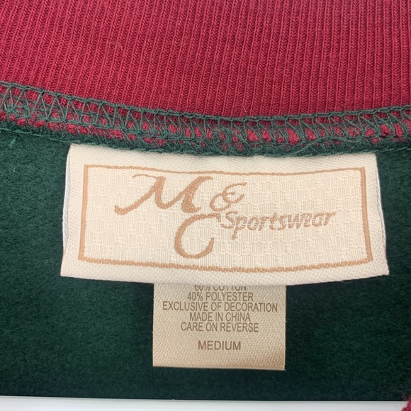 Vintage M & C Sportswear Double Collar Grandma Sweatshirt Women’s Size Medium - Picture 3 of 5